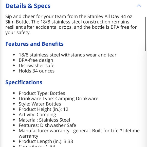 NEW Stanley GARNET SHINY ALL DAY SLIM 34Oz - Picture 4 of 10